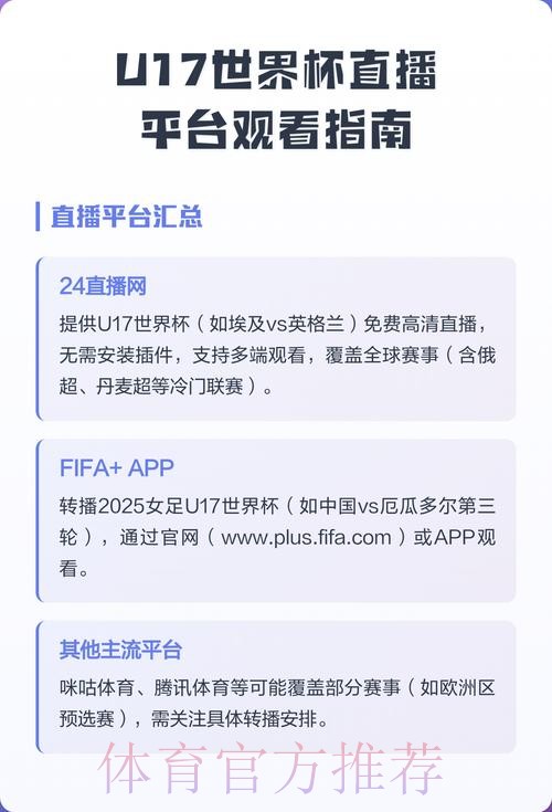 免费观看高清世界杯直播平台推荐 免费观看高清世界杯直播平台推荐